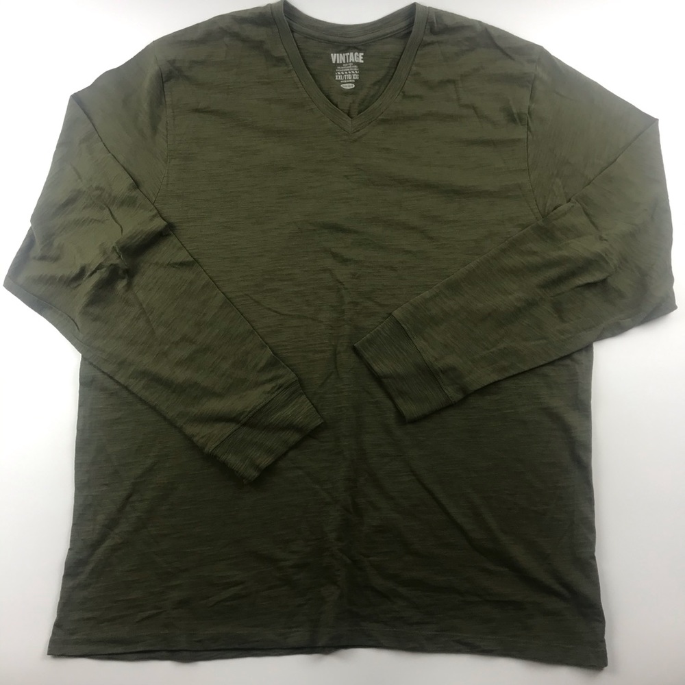 MENS - XXL (OLD NAVY) LIGHTWEIGHT V-NECK L/S SHIRT